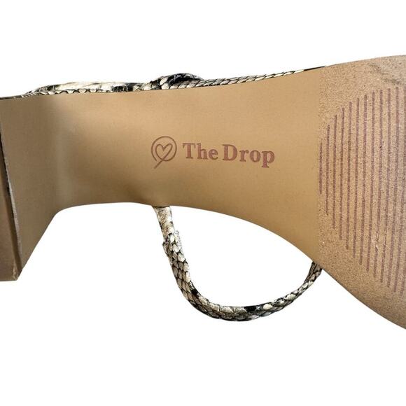 The Drop Avery Women's Size 8 Square Toe Two Strap High Heeled Sandal - Picture 8 of 9